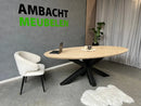 Verjongde Ovale Eiken Visgraat Tafel Arnhem