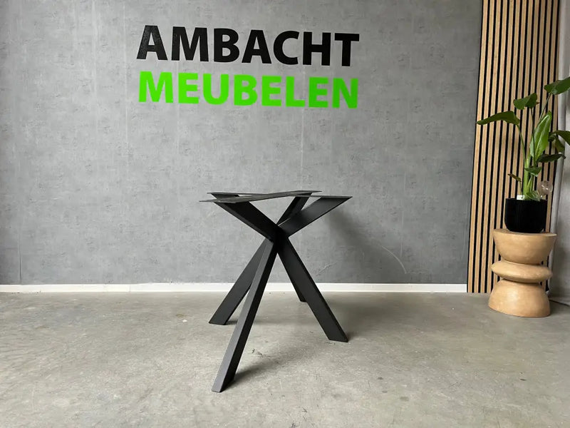 Verjongde Rechte Eiken Tafel Matrix 8x4 cm Hoge Knik