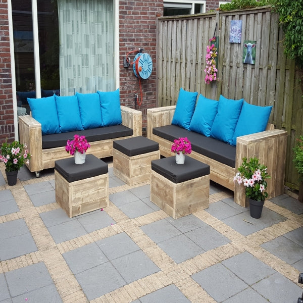 Steigerhouten Lounge Set Harlingen